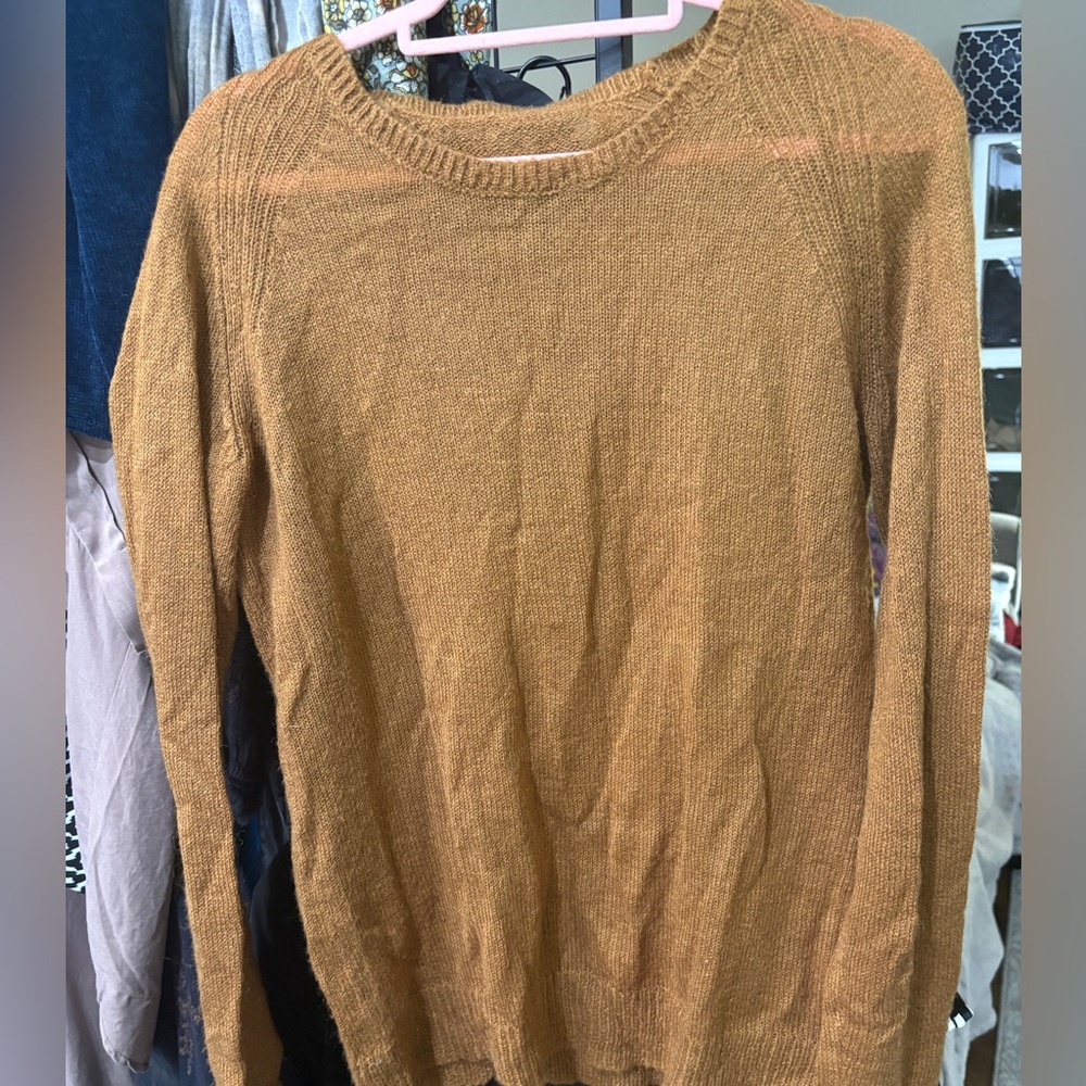 Scotch & Soda brown caramel sweater.